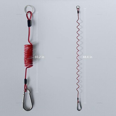 6 Ft Breakaway Cable Trailer Safety Rope RV Stainless Steel Spring Towing Coiled Wire Trailer Brake Cable for RV Trailer Emergency in Saudi Arabia