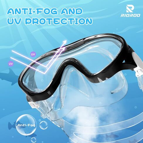 نظارات سباحة للأطفال مع غطاء للأنف، نظارات سباحة للأطفال الصغار من عمر 4 إلى 14 عامًا للأولاد والبنات والشباب، قناع غطس للأطفال ومعدات الغطس in Kuwait