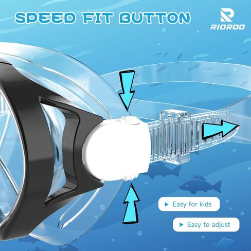 نظارات سباحة للأطفال مع غطاء للأنف، نظارات سباحة للأطفال الصغار من عمر 4 إلى 14 عامًا للأولاد والبنات والشباب، قناع غطس للأطفال ومعدات الغطس in Kuwait