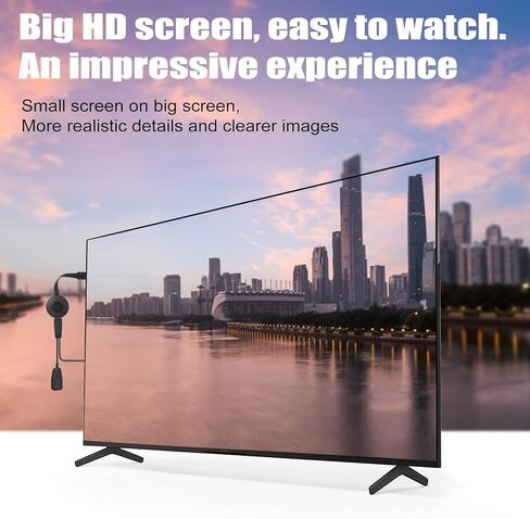 Miracast Dongle، محول دونجل عرض HDMI لاسلكي، محول انعكاس الشاشة لأجهزة i-Phone، i-Pad، Android، الكمبيوتر اللوحي، الكمبيوتر المحمول، نافذة إلى HDTV/شاشة/جهاز عرض، Miracast متوافق، Air Play، DLNA in Kuwait