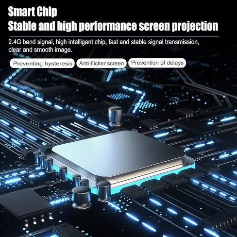 Miracast Dongle، محول دونجل عرض HDMI لاسلكي، محول انعكاس الشاشة لأجهزة i-Phone، i-Pad، Android، الكمبيوتر اللوحي، الكمبيوتر المحمول، نافذة إلى HDTV/شاشة/جهاز عرض، Miracast متوافق، Air Play، DLNA in Kuwait