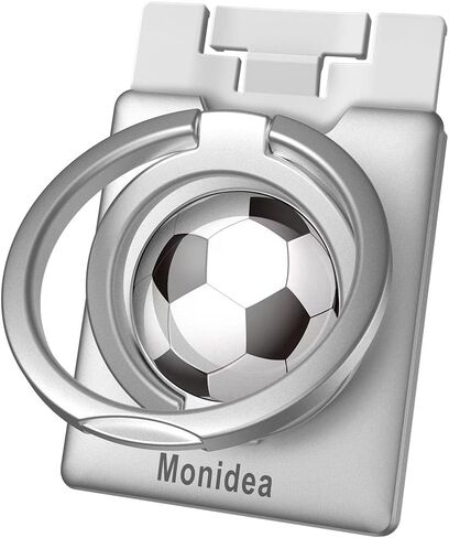 Phone Ring Holder, Phone Grip Finger Kickstand Wireless Charging Friendly, 360°Rotation Metal Phone Ring Grip Stand Work with Magnetic Car Mount for iPhone Samsung iPad Tablets & More - Black in Saudi Arabia