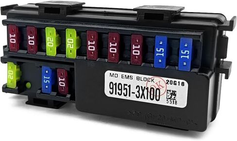 صندوق الصمامات الصغير للمحرك 91951-3X100 متوافق مع 2014 2015 2016 Hyundai Elantra Fuse Box Kit استبدال 919513X100، 91951 3X100 in Kuwait