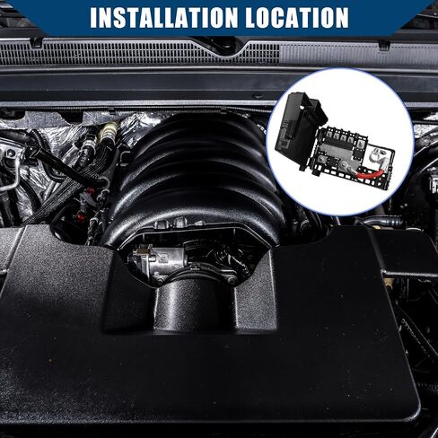 No.22966936 Fuse Box Battery Terminal with Cover for Cadillac XTS 2013,2015-2019/Inner Engine Compartment Fuse Block/Durable/1Pcs Black in Saudi Arabia