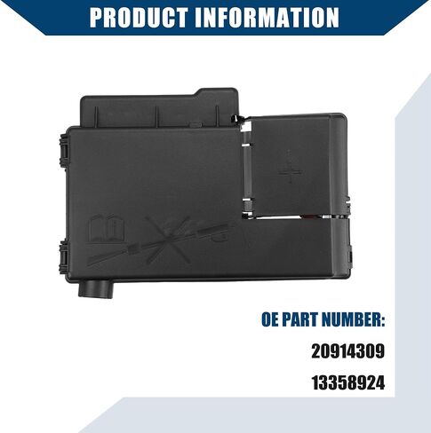 No.22966936 Fuse Box Battery Terminal with Cover for Cadillac XTS 2013,2015-2019/Inner Engine Compartment Fuse Block/Durable/1Pcs Black in Saudi Arabia