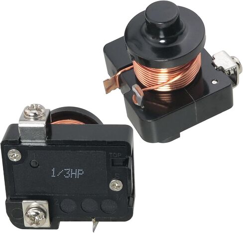 2PCS لفائف ضاغط التتابع كاتب التتابع الأسود الثقيلة كاتب المسمار نموذج 1 / 3HP 250W للثلاجة والفريزر وصيانة ضاغط تكييف الهواء والتجميع in Kuwait