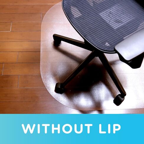 بساط كرسي مكتب شفاف مقاس 33 بوصة × 44 بوصة بزوايا مستديرة للأرضيات الصلبة، صنع في الولايات المتحدة الأمريكية، 15B50630 in Kuwait