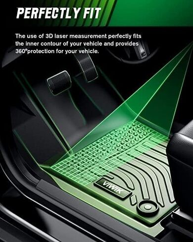 Floor Mats for Jeep Grand Cherokee 2016-2021/ for Dodge Durango 2016-2021, TPE Rubber Car Mats All Weather Custom Floor Liners for Grand Cherokee/Durango 1st and 2nd Row Nonslip Odorless in Kuwait