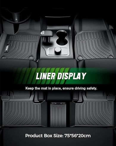 Floor Mats for Jeep Grand Cherokee 2016-2021/ for Dodge Durango 2016-2021, TPE Rubber Car Mats All Weather Custom Floor Liners for Grand Cherokee/Durango 1st and 2nd Row Nonslip Odorless in Kuwait