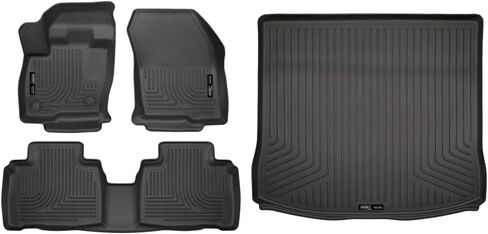 Husky Liners - Weatherbeater | Fits 2015 - 2024 Ford Edge - Front & 2nd Row Liner - Black, 3 pc. | 98781 in Kuwait