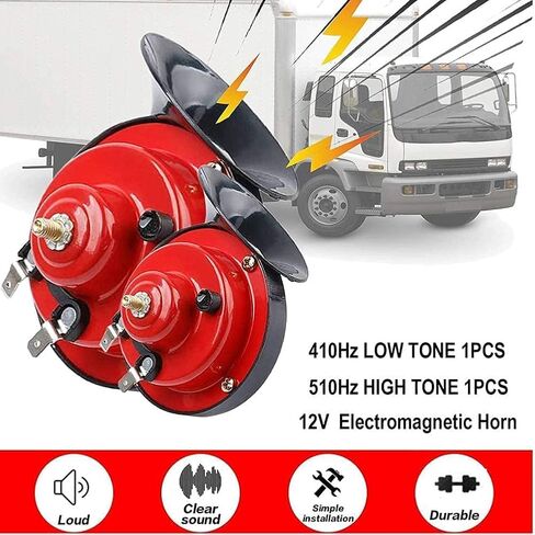 2 قطعة 300DB سوبر الصاخبة قطار القرن آلة تنبيه السيارة 12 فولت السيارات القرن مقاوم للماء الكهربائية الحلزون القرن الهواء القرن للشاحنات السيارات الدراجات النارية القوارب in Kuwait
