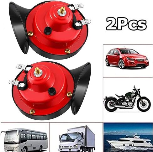 2 قطعة 300DB سوبر الصاخبة قطار القرن آلة تنبيه السيارة 12 فولت السيارات القرن مقاوم للماء الكهربائية الحلزون القرن الهواء القرن للشاحنات السيارات الدراجات النارية القوارب in Kuwait