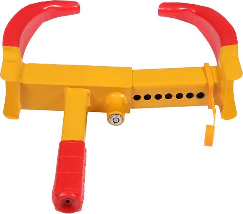 munirater 4 حزمة مكافحة سرقة قفل العجلة قابل للتعديل الإطارات المضادة للسرقة قفل مقطورة قفل عجلة المشبك الإطارات مخلب مقطورة سيارة شاحنة سحب ث / 4 مفاتيح in Kuwait