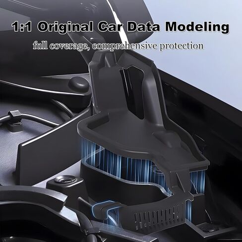 لصندوق حاجز الماء لغطاء محرك السيارة Tesla Model Y، قنوات شبكة توجيه المياه لصندوق السيارة الأمامي لملحقات Tesla Model Y 2024 2023 2022 2021، غطاء شبكي واقٍ متوافق مع الطراز Y (قطعتان/مجموعة) in Kuwait