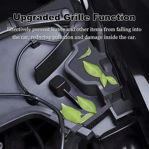 لصندوق حاجز الماء لغطاء محرك السيارة Tesla Model Y، قنوات شبكة توجيه المياه لصندوق السيارة الأمامي لملحقات Tesla Model Y 2024 2023 2022 2021، غطاء شبكي واقٍ متوافق مع الطراز Y (قطعتان/مجموعة) in Kuwait