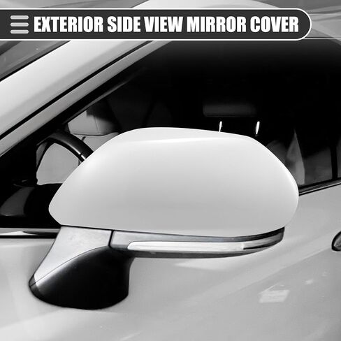Motoforti Right Side Mirror Cover Cap, Rearview Mirror Cover Cap, for Toyota Highlander 2009-2014, ABS, Black in Kuwait