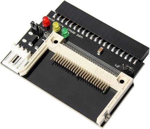 3.5 IDE 40pin أنثى إلى CF بطاقة محول محول بطاقة الذاكرة CF إلى 3.5 IDE أنثى لوحة توسيع القرص الصلب بطاقة 180 درجة أسود in Kuwait