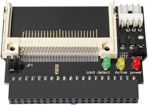 3.5 IDE 40pin أنثى إلى CF بطاقة محول محول بطاقة الذاكرة CF إلى 3.5 IDE أنثى لوحة توسيع القرص الصلب بطاقة 180 درجة أسود in Kuwait