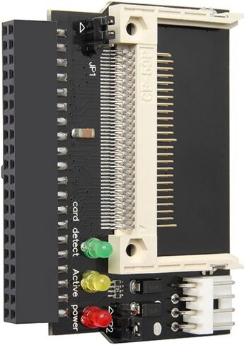 3.5 IDE 40pin أنثى إلى CF بطاقة محول محول بطاقة الذاكرة CF إلى 3.5 IDE أنثى لوحة توسيع القرص الصلب بطاقة 180 درجة أسود in Kuwait