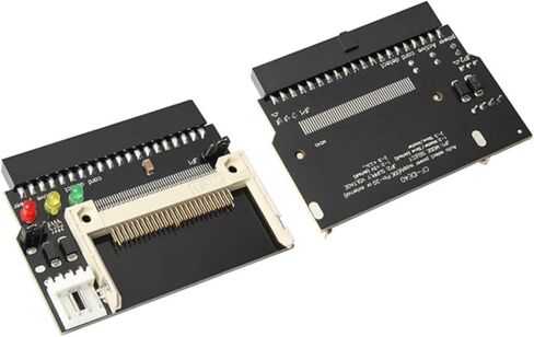 3.5 IDE 40pin أنثى إلى CF بطاقة محول محول بطاقة الذاكرة CF إلى 3.5 IDE أنثى لوحة توسيع القرص الصلب بطاقة 180 درجة أسود in Kuwait
