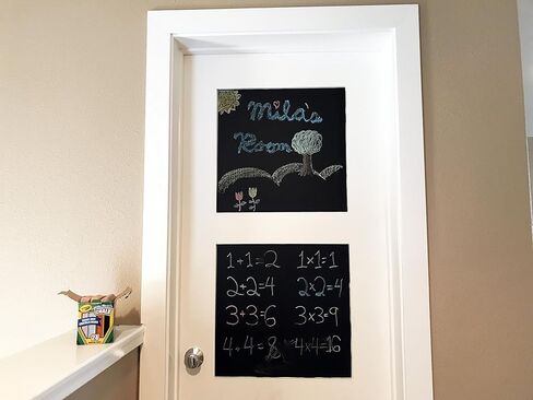 Teacher's Choice Self-Adhesive Chalkboard - Blackboard Wall Sticker - Over 6.5 feet Long (78.7" × 17.7") Chalk Included in Saudi Arabia