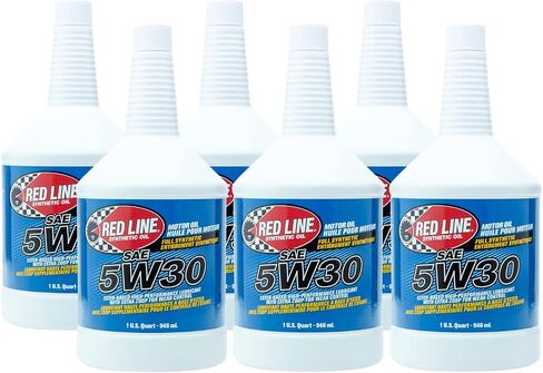 Red Line 15304 5W30 Synthetic Motor Oil - Quart (6 Pack) in Saudi Arabia