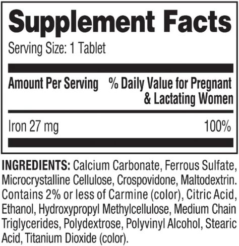 حديد سبرينج فالي في صورة كبريتات الحديدوز 27 مجم، عدد 250 + ملصق منزلي من شركة STS. in Kuwait