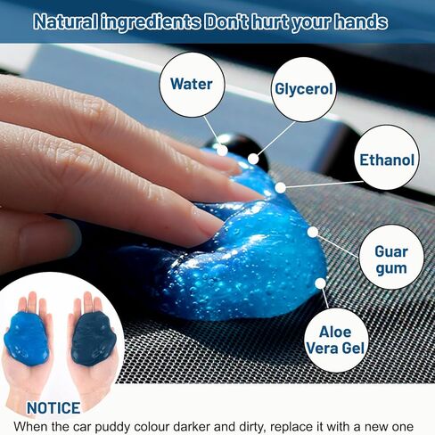 جل تنظيف لتفصيل السيارة، جل تنظيف لتفصيل معجون الغبار العالمي، منظف شقوق غبار السيارات، جل إزالة التفاصيل الداخلية لفتحات تهوية السيارة، الكمبيوتر الشخصي، قابل لإعادة الاستخدام in Kuwait