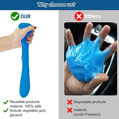 جل تنظيف لتفصيل السيارة، جل تنظيف لتفصيل معجون الغبار العالمي، منظف شقوق غبار السيارات، جل إزالة التفاصيل الداخلية لفتحات تهوية السيارة، الكمبيوتر الشخصي، قابل لإعادة الاستخدام in Kuwait