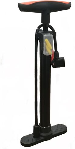 Inchant Bicycle Hand Pump Portable Bike Floor Pump Fits Presta and Schrader Valves Types Air Pump with Ball Needles and Balloons Nozzle in Saudi Arabia
