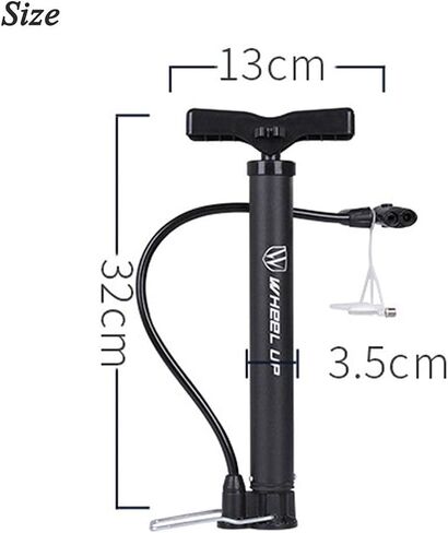 مضخة يدوية للدراجة من إنشانت، مضخة أرضية محمولة للدراجة تناسب أنواع صمامات بريستا وشرايدر، مضخة هواء مع إبر كروية وفوهة بالونات in Kuwait