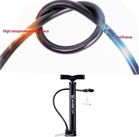 مضخة يدوية للدراجة من إنشانت، مضخة أرضية محمولة للدراجة تناسب أنواع صمامات بريستا وشرايدر، مضخة هواء مع إبر كروية وفوهة بالونات in Kuwait