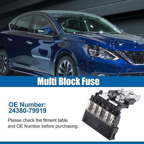 X AUTOHAUX 24380-79919 مصهر متعدد الكتل لنيسان جوك 2015-2017 لنيسان سنترا 2017-2019 5 دوائر صمامات دوائر السيارات 2438079919 in Kuwait