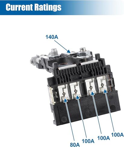 X AUTOHAUX 24380-79919 مصهر متعدد الكتل لنيسان جوك 2015-2017 لنيسان سنترا 2017-2019 5 دوائر صمامات دوائر السيارات 2438079919 in Kuwait