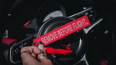 5x Remove Before Flight Red/White Key Chain 5.5" x 1" by (5 Pack) in Saudi Arabia