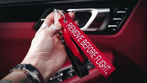 5x Remove Before Flight Red/White Key Chain 5.5" x 1" by (5 Pack) in Saudi Arabia