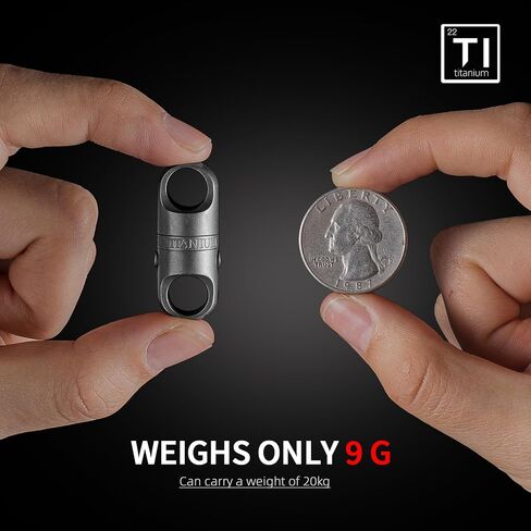 FEGVE Titanium Magnetic Key Holder, Quick Release Keychain, Detachable Magnetic Keychain, Safely Lock System-360 ° Rotatable in Saudi Arabia