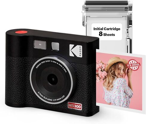 KODAK Mini Shot 3 ERA 3x3 Instant Camera, Photo Printer, 38 Sheet, Black in Saudi Arabia
