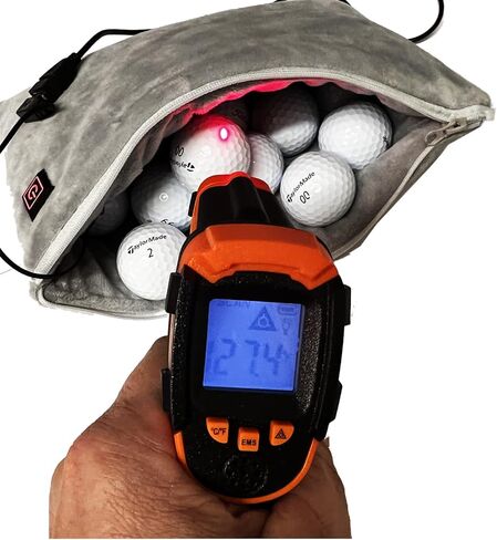HOT BALLS Golf Ball Heater Warmer Pouch Heat Balls Up to 125 Degree Core Temperature ~Longer Distance With Driver ~Better Compression ~Better Feel & Spin In Cool Weather Less Sting On Miss Hits USB in Saudi Arabia