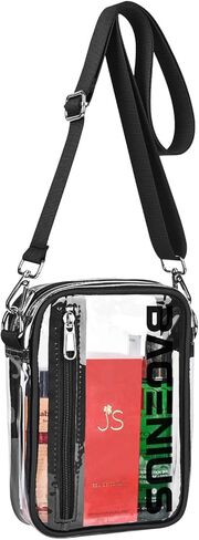 حقيبة شفافة تمر بالجسم معتمدة من الاستاد وخفيفة الوزن للحفلات الموسيقية والسفر ومهرجانات التسوق الرياضية in Kuwait