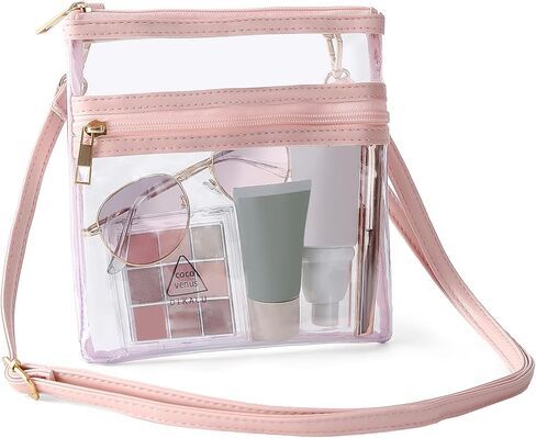 Clear Purses for Women Stadium Clear Bag Stadium Approved Crossbody Purse Tote Bags for Concerts Sports Work in Kuwait
