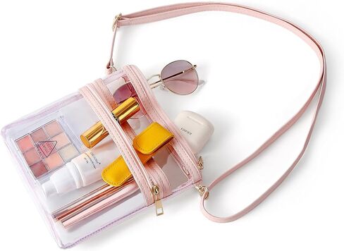 Clear Purses for Women Stadium Clear Bag Stadium Approved Crossbody Purse Tote Bags for Concerts Sports Work in Kuwait