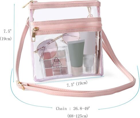 Clear Purses for Women Stadium Clear Bag Stadium Approved Crossbody Purse Tote Bags for Concerts Sports Work in Kuwait