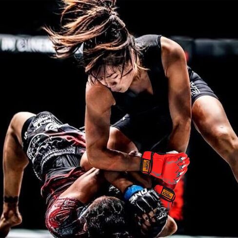 Boxing Gloves, Half Finger Kickboxing Training Gloves,Grappling Gloves,Punching Bag Mitts, Fight Gloves for Men&Women in Saudi Arabia