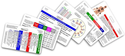 مجموعة بطاقات شارة أفقية صغيرة لطوارئ الطوارئ/المستجيب الأول - 6 بطاقات in Kuwait