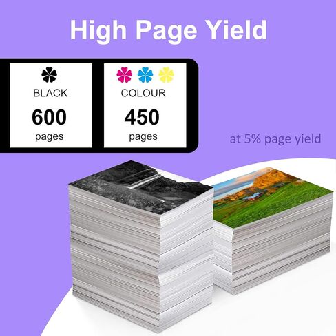 Printer Ink 65 65xl 65 XL Replacement for HP Ink 65 65 Ink Cartridge for HP Printers HP 65xl Ink Cartridge Combo Pack HP Deskjet 3755 3772 Printer Ink Cartridges (1 Black, 1 Tri-Color, 2 Pack) (2) in Saudi Arabia