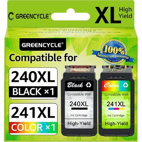 greencycle Re-Manufactured CL-241XL 241 XL Ink Cartridge Compatible for Canon PIXMA MG3620 MG4220 MG3220 MG2220 MX392 MX432 MX452 MX472 MX512 MG3522 MG3600 MX522 MX532 (Tri-Color, 1 Pack)