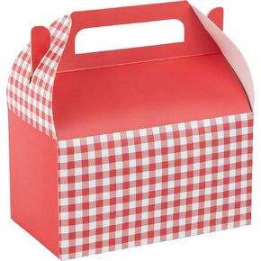 Hammont Paper Treat Boxes - (10 Pack) - Party Favors Treat Container Cookie Boxes Cute Designs Perfect for Parties and Celebrations 6.25" x 3.75" x 3.5" (Chinese) in Kuwait