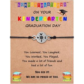SmileBelle Graduation Gifts Class of 2024 for her him, Graduation Compass Bracelets as Elementary Senior High School College Graduation Gifts for Boy Girls, Unique Cool Grad Gifts 2024