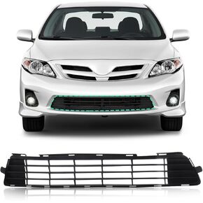 شواية شبكية سفلية للمصد الأمامي من Perfit متوافقة مع قطع غيار 2009 2010 TOYOTA Corolla Direct باللون الأسود TO1036111 5311202120